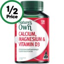 Natures-Own-Calcium-Magnesium-Vitamin-D3-Tablets-Pk-120 Sale