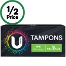 U-by-Kotex-Tampons-Pk-16 Sale