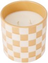 NEW-Fresh-Pear-and-Freesia-Check-Ceramic-Fragrant-Candle Sale