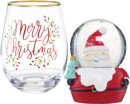 Glass-Snow-Globe-or-Stemless-Wine-Glass Sale