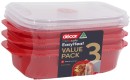 Dcor-Microsafe-Easy-Heat-Containers-900mL-3-Pack Sale