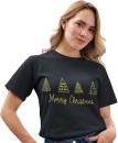 Lady-Foiled-Xmas-T-Shirt Sale