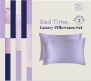 Designer-Brands-Bed-Time-Luxury-Pillowcase-Set-Lilac-Frost Sale