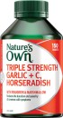 Natures-Own-Triple-Strength-GarlicC-Horseradish-150-Tablets Sale