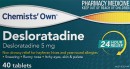 Chemists-Own-Desloratadine-40-Tablets Sale