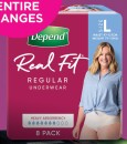 Depend-Real-Fit-Underwear-Womens-Large-8-Pack Sale