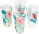 4-Floral-Acrylic-Hiball-Glasses Sale