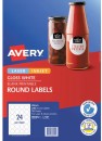 Avery-Round-40mm-Gloss-White-Labels Sale