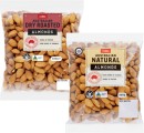 Coles-Dry-Roasted-Natural-or-Smoked-Almonds-400g-Pack Sale