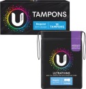 U-By-Kotex-Regular-Ultra-Thin-Pads-with-Wings-14-Pack-or-Regular-Tampons-16-Pack Sale