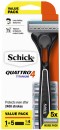 Schick-Quattro-Hybrid-Razor-Kit-with-5-Refill-Blades-1-Pack Sale