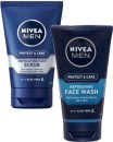 Nivea-Men-Protect-Care-Face-Wash-150mL-or-Scrub-125mL Sale