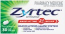 Zyrtec-Hayfever-Allergy-Relief-30-Mini-Tablets Sale