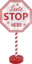 LED-Santa-Stop-Here-Signpost-Battery-Operated-40cm Sale