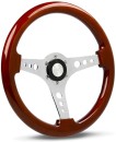 SAAS-Logano-Chrome-Wood-Steering-Wheel Sale