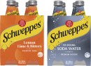 Schweppes-Mixers-Soft-Drink-or-Mineral-Water-4x300mL Sale