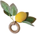 NEW-Mediterranean-Lemon-Napkin-Ring-Pk-2 Sale