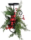 NEW-Festive-Folly-Single-Candle-Holder-25cm-Ea Sale