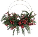 NEW-Festive-Folly-Half-Wreath-60cm-Ea Sale