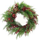 NEW-Festive-Folly-Wreath-with-LED-60cm-Ea Sale