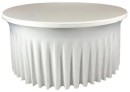 NEW-Table-Cover-Skirting-Round-15m-Spandex-White-Ea Sale