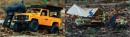 112-Scale-RC-Landrover-Defender-Yellow-and-Outdoor-Camping-Set-Combo Sale