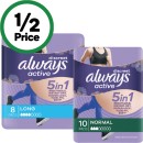 Always-Discreet-Active-Pads-Pk-8-10 Sale