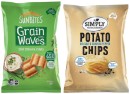 Sunbites-Grain-Waves-Chips-170g-Simply-Chips-120g-Smiths-Baked-Chips-or-Popcorners-130g-Selected-Varieties Sale