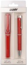 LAMY-Safari-Ballpoint-Rollerball-or-Fountain-Pen-Gift-Set-Red Sale