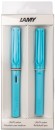 LAMY-Safari-Ballpoint-Rollerball-or-Fountain-Pen-Gift-Set-Aqua-Sky Sale