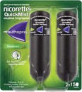 Nicorette-Quit-Smoking-QuickMist-Nicotine-Mouth-Spray-Freshmint-2-x-150-Sprays Sale