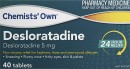 Chemists-Own-Desloratadine-5mg-40-Tablets Sale