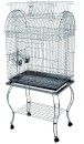 Bird-Cage-Stand-with-Castor-Wheels-2-Feeder-Cups-Perch-Open-Up-Roof-65x45x135cm Sale