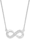 Sterling-Silver-443cm-Cubic-Zirconia-Set-Infinity-Necklet Sale