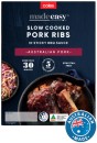 Coles-Made-Easy-Slow-Cooked-Pork-Ribs-in-BBQ-Sauce-650g Sale