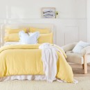 Washed-Linen-Look-Yellow-Quilt-Cover-Set-by-Essentials Sale