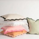 Maya-Scalloped-Square-Cushion-by-Habitat Sale