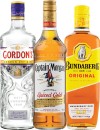 Gordons-London-Dry-Gin-Captain-Morgan-Spiced-Gold-or-Bundaberg-UP-Rum-700mL Sale