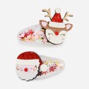 2-Pack-Red-Santa-Christmas-Shaker-Hair-Clips Sale