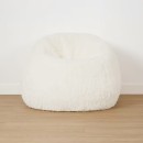 Fluffy-Bean-Bag-White Sale