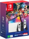 Nintendo-Switch-OLED-Model-White-Mario-Kart-8-Deluxe-NSO-12-Months-Hardware-Bundle Sale