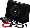 Kicker-10-Subwoofer-in-Slim-Enclosure-Plus-Amplifier-Wiring-Kit Sale