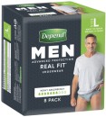 Depend-Real-Fit-Men-Underwear-8-Pack-Selected-Varieties Sale