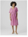 Vero-Moda-Dixie-Cotton-Gingham-Wrap-Dress Sale