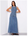 Grab-Denim-Denim-Panelled-Skirt Sale