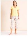 Soho-Tableline-V-Neck-34-PJ-Set-Painted-Floral Sale