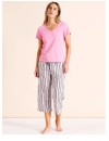 Soho-Tableline-V-Neck-34-PJ-Set-Painted-Stripe Sale