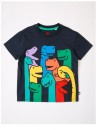 Milkshake-Essentials-Print-Tee-Navy Sale