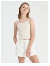 Tiili-Essentials-Rib-Cami-Singlet-Ecru Sale