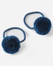 2-Pack-Pom-Pom-Hair-Elastics-Navy-Sapphire Sale